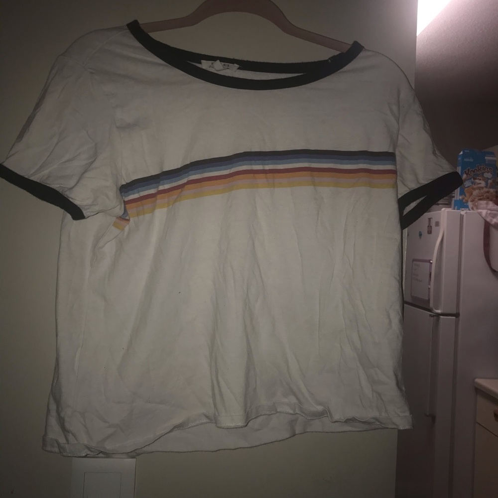 Rainbow stripe t